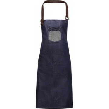 Tablier à bavette Division Indigo Denim