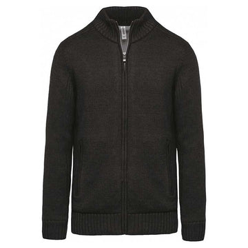 Cardigan gris doublé polaire TOPTEX