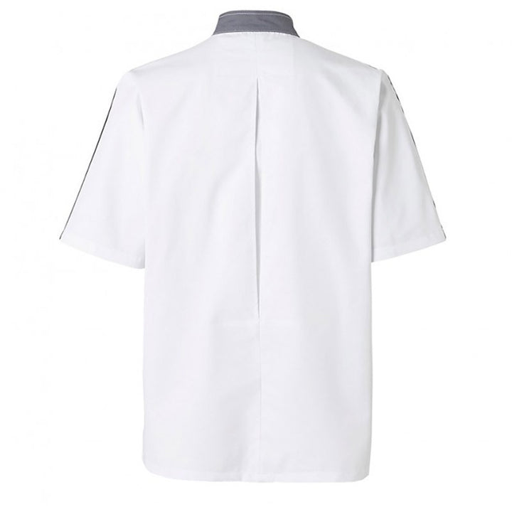 Veste de cuisine liseré manches manches courtes homme