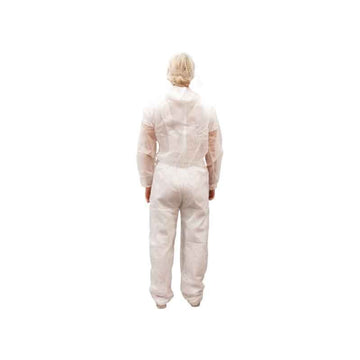 combinaison blanche à capuche de dos