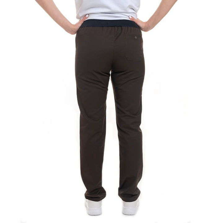 pantalon confortable marron manelli