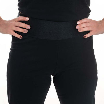 détail ceinture élastique pantalon jersey