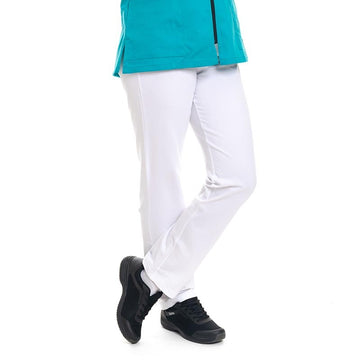 pantalon confort blanc manelli
