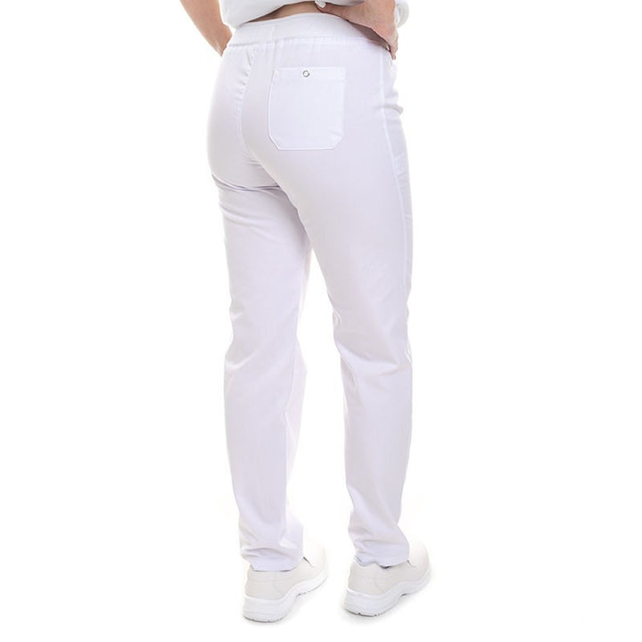 PANTALON BLANC SLIM DOS