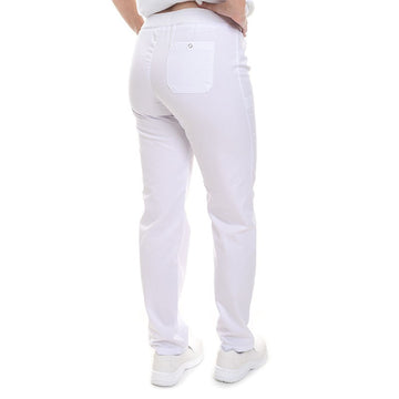 DOS PANTALON SLIM BLANC