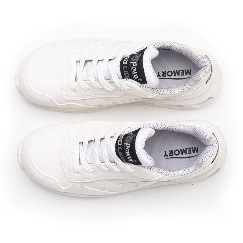 Chaussures de sécurité BLINK S3 CI SRC. blanche et légèreté. Semelle anti choc talon. Fini les mal de dos. Coque de sécurité.