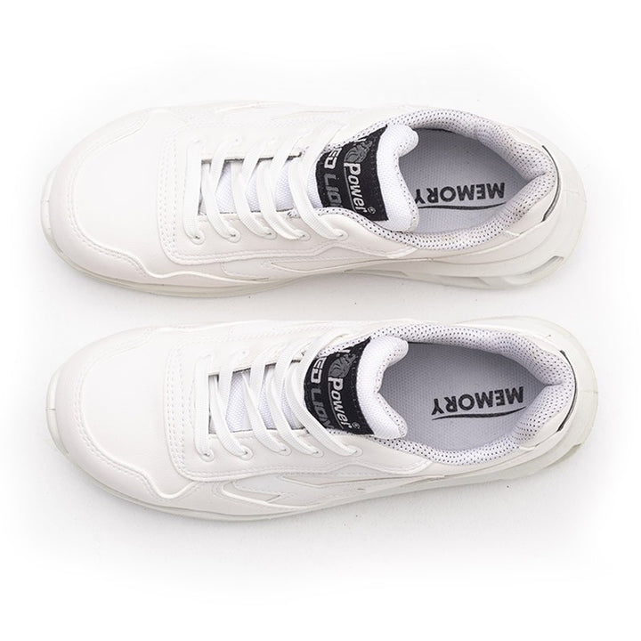 Chaussures de sécurité BLINK S3 CI SRC. blanche et légèreté. Semelle anti choc talon. Fini les mal de dos. Coque de sécurité.