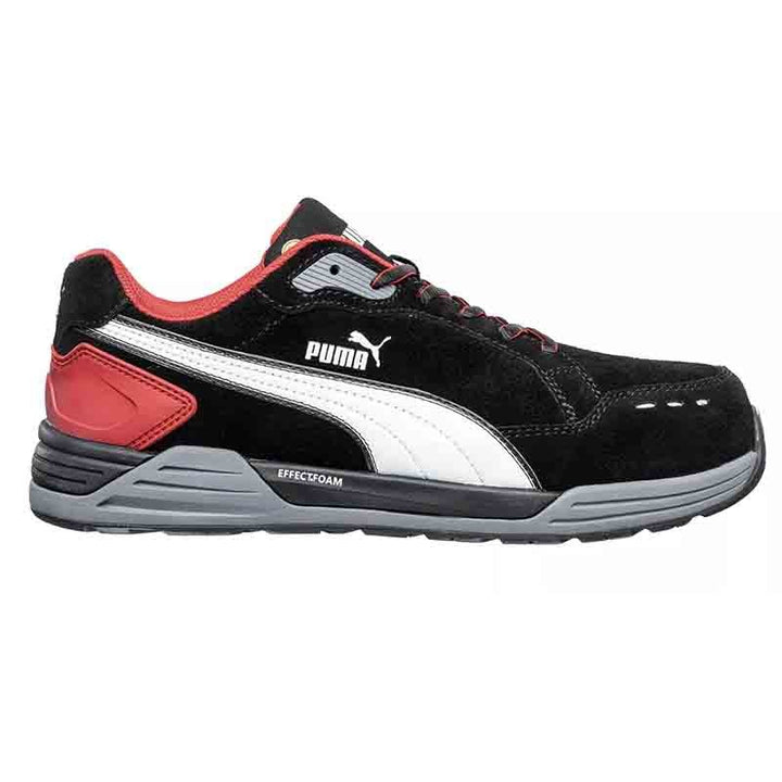 basket de sécurité puma noir et rouge