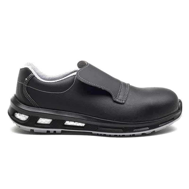 Chaussures de sécurité NOIR S2 SRC. Noire et légère. Parfait pour la cuisine. Semelle protectrice.