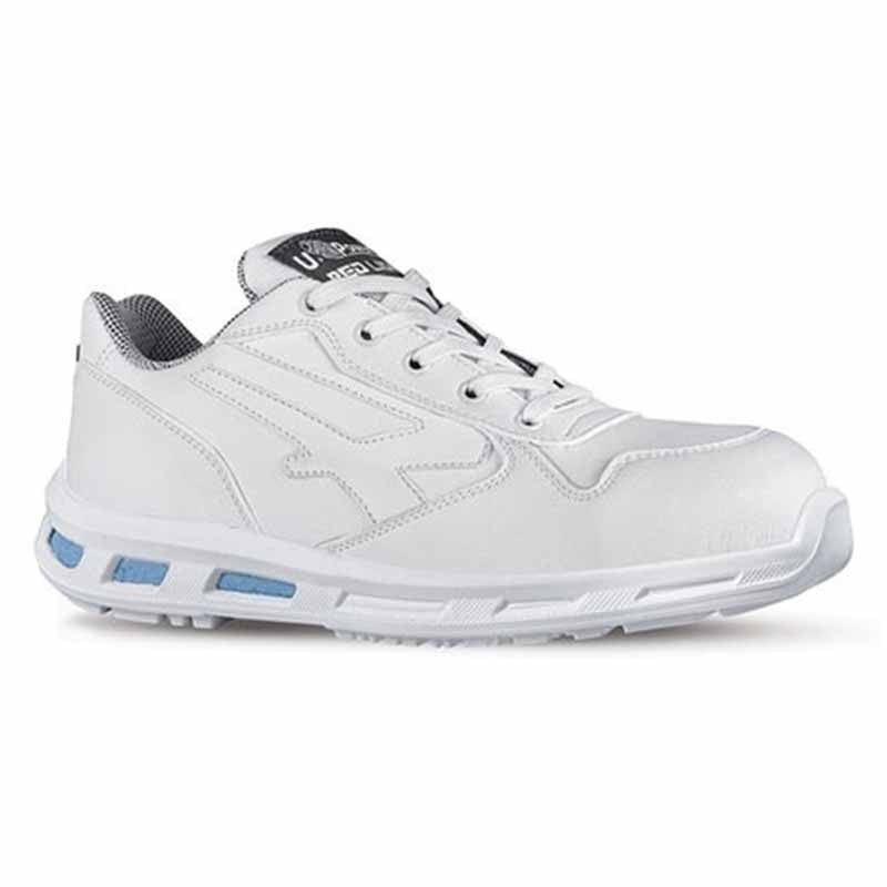 Chaussures de sécurité BLINK S3 CI SRC. blanche et légèreté. Semelle anti choc talon. Fini les mal de dos. Coque de sécurité.