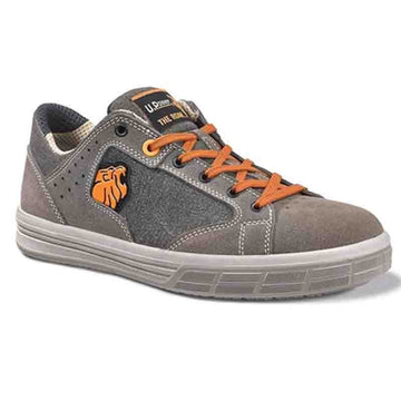 Chaussures de Sécurité Basket, homme, design, bicolore, orange et marron