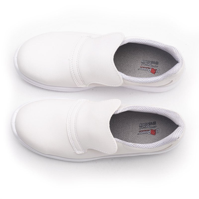 Chaussures de Sécurité Cuisine Blanche Cat S2. Elastique sans lacet.