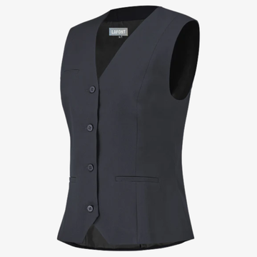 gilet de service femme bleu marine 