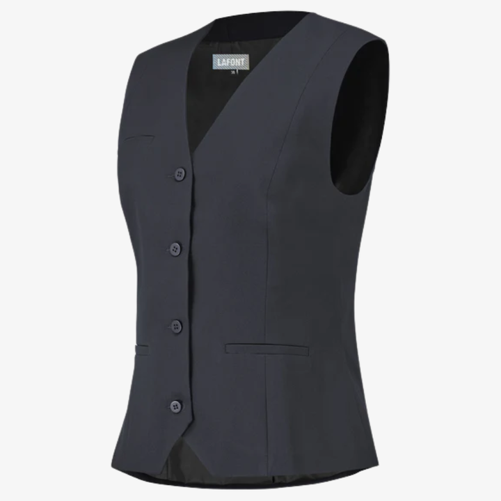 gilet de service femme bleu marine 