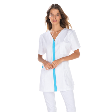 Tunique Médicale Femme Manches Courtes Polyester Recyclé MADIE - RÉMI CONFECTION - 3