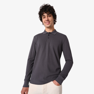 polo de travail homme manches longues 