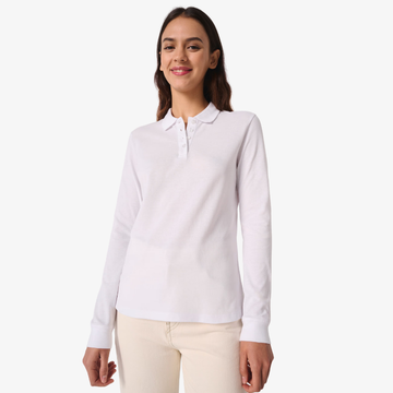 polo de travail femme manches longues 