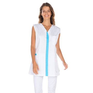 Tunique Médicale Femme Sans Manches Polyester Recyclé MADIE – REMI CONFECTION 1 