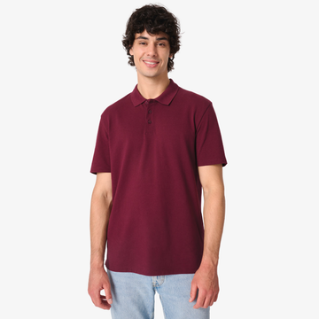 polo de travail homme bordeaux 