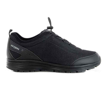 JAMES  - BASKET DE SECURITE HOMME. Chaussure de sécurité noir sans lacet de la marque oxypas.