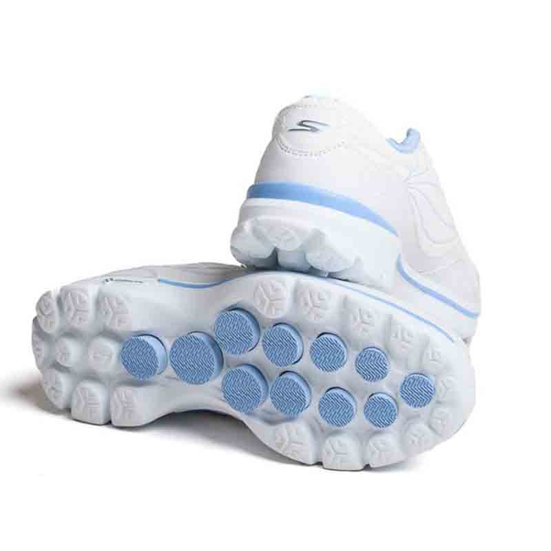 skechers bleue et blanche semelle bleue