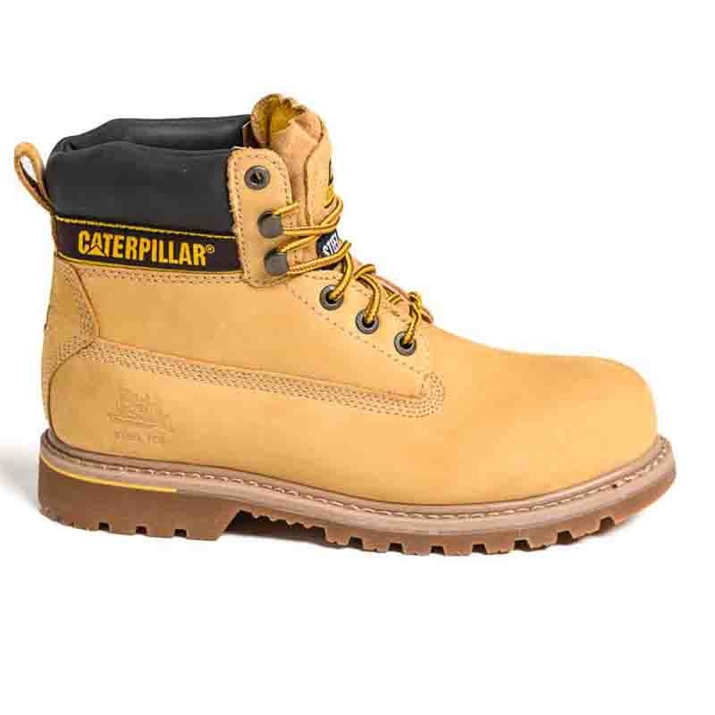 Chaussures de sécurité beige montante