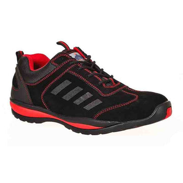 Baskets de Sécurité Steelite Lusum Safety Trainer Noir et Rouge S1P  PORTWEST