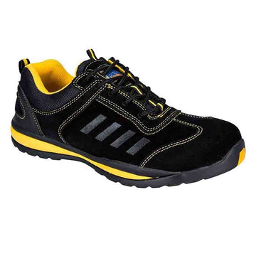 Baskets de Sécurité Steelite Lusum Safety Trainer Noir et Jaune S1P PORTWEST