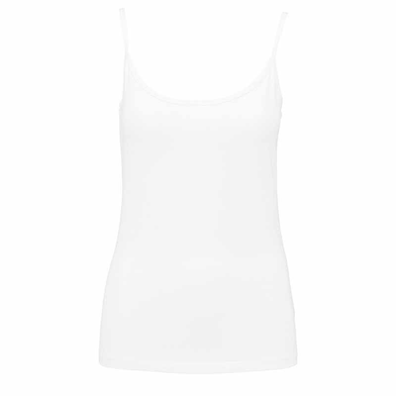 débardeur à bretelles blanc