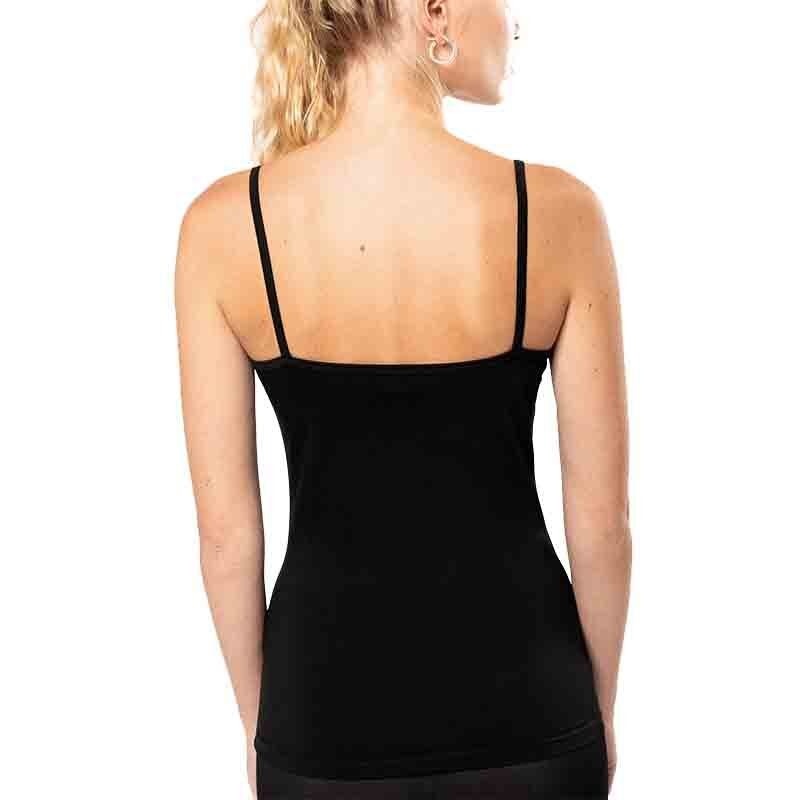 débardeur noir à bretelles