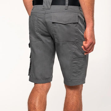 short de travail multipoche gris