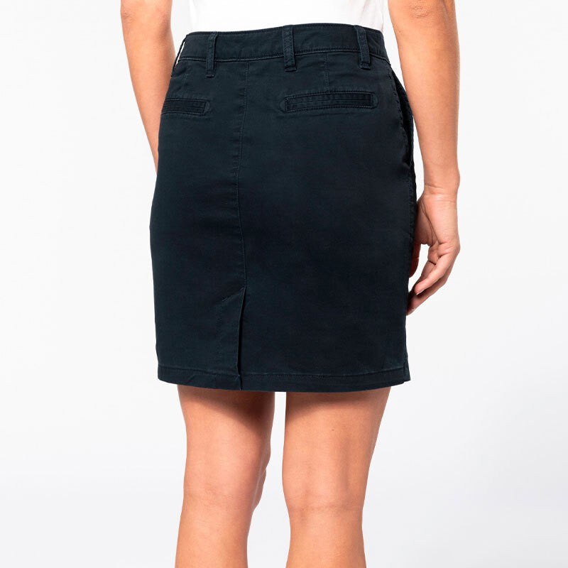 jupe chino noir femme toptex