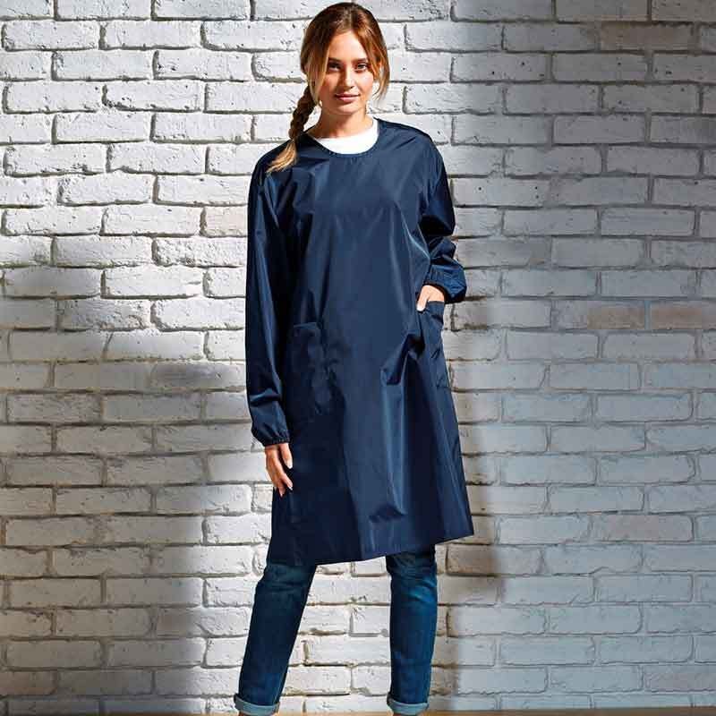 robe coiffeur bleue