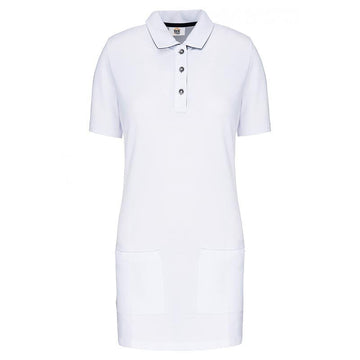 polo long blanc