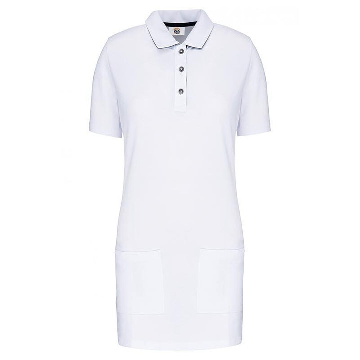 polo long blanc