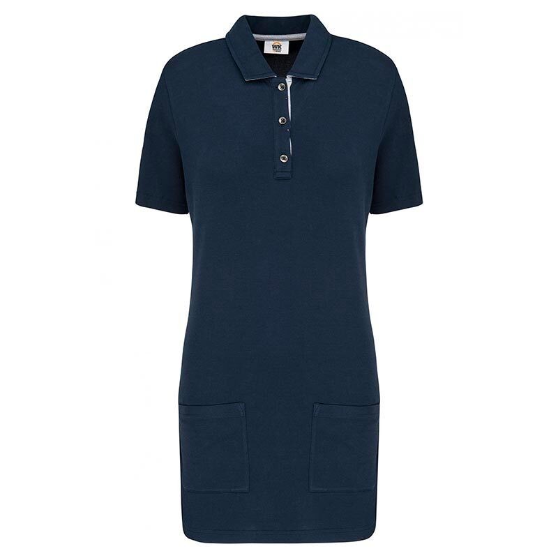 polo long bleu marine
