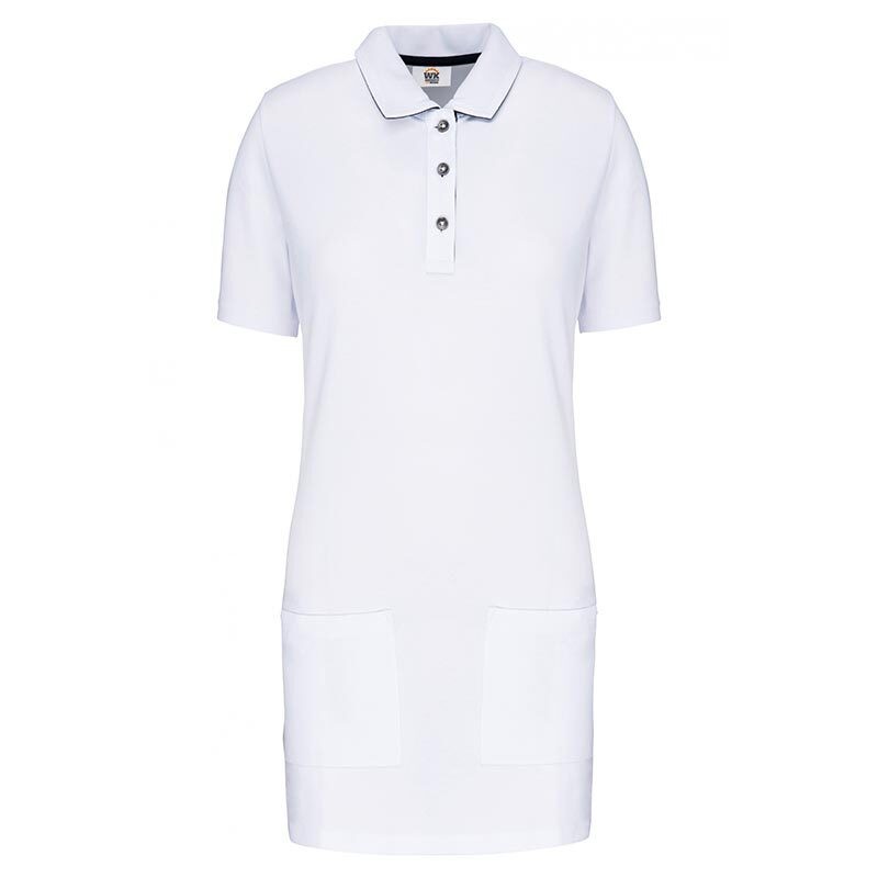 polo long blanc