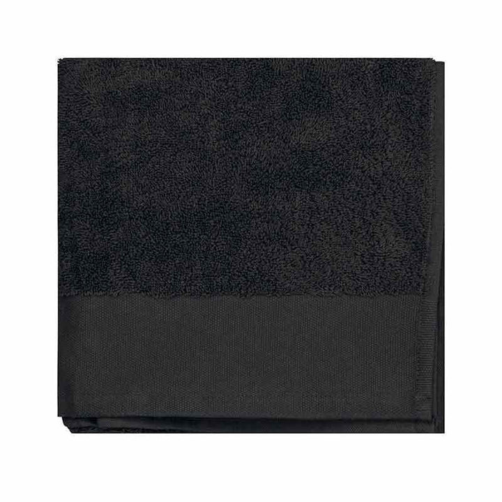 serviette de bain coton bio noir