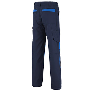pantalon adolphe lafont bleu marine empiecement
