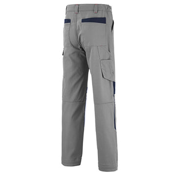Pantalon de travail à empiecement bleu