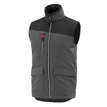 Gilet de travail matelassé GRIS/NOIR 9ATH00UP