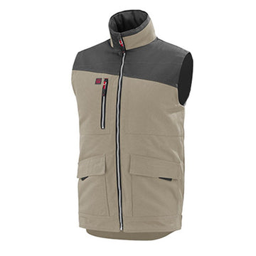 Gilet de travail matelassé BEIGE/NOIR 9ATH00UP