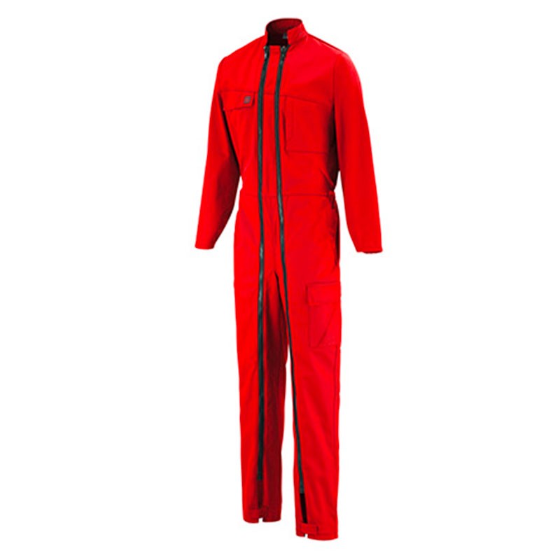 Combinaison de travail 2 zips ROUGE 5MIH80UP