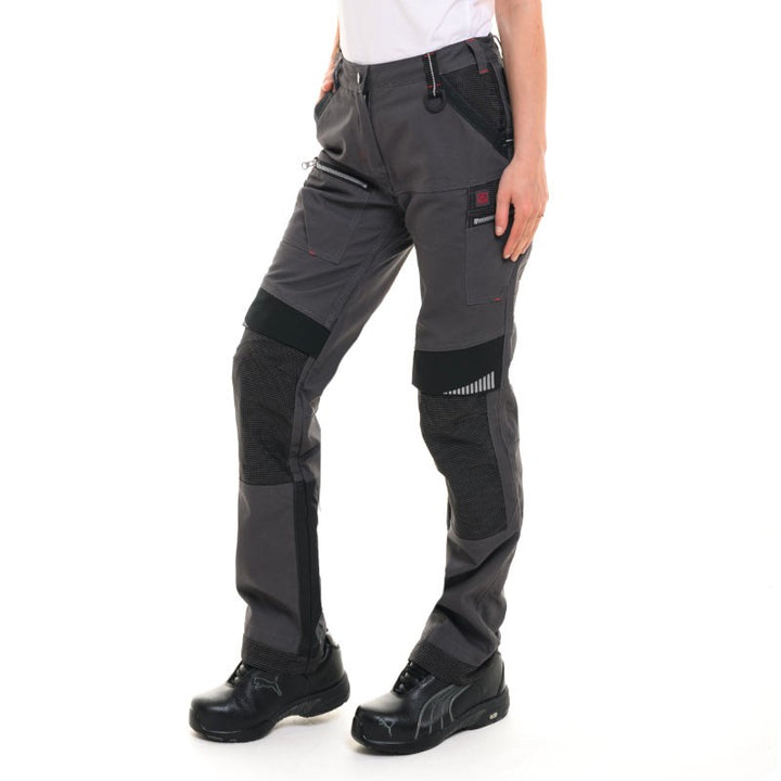 Pantalon de Travail Femme Chain Charcoal et Noir - LAFONT