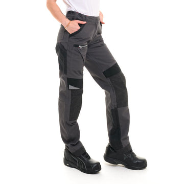 Pantalon de travail gris charbon et noir