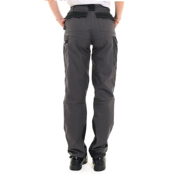 Pantalon de travail gris pour femme