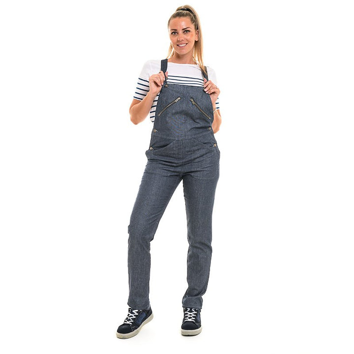 cotte en jean bleu clair