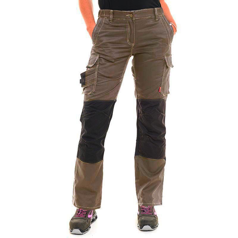 Pantalon de travail Femme Marron havane à bas prix