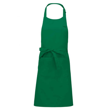 Tablier a bavette couleur vert
