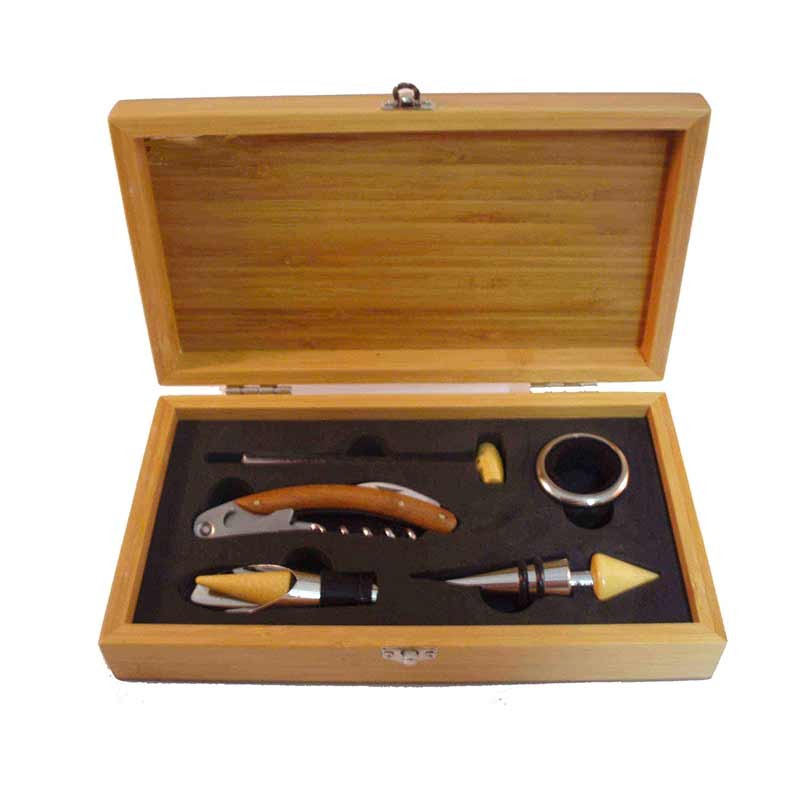 coffret sommelier bambou